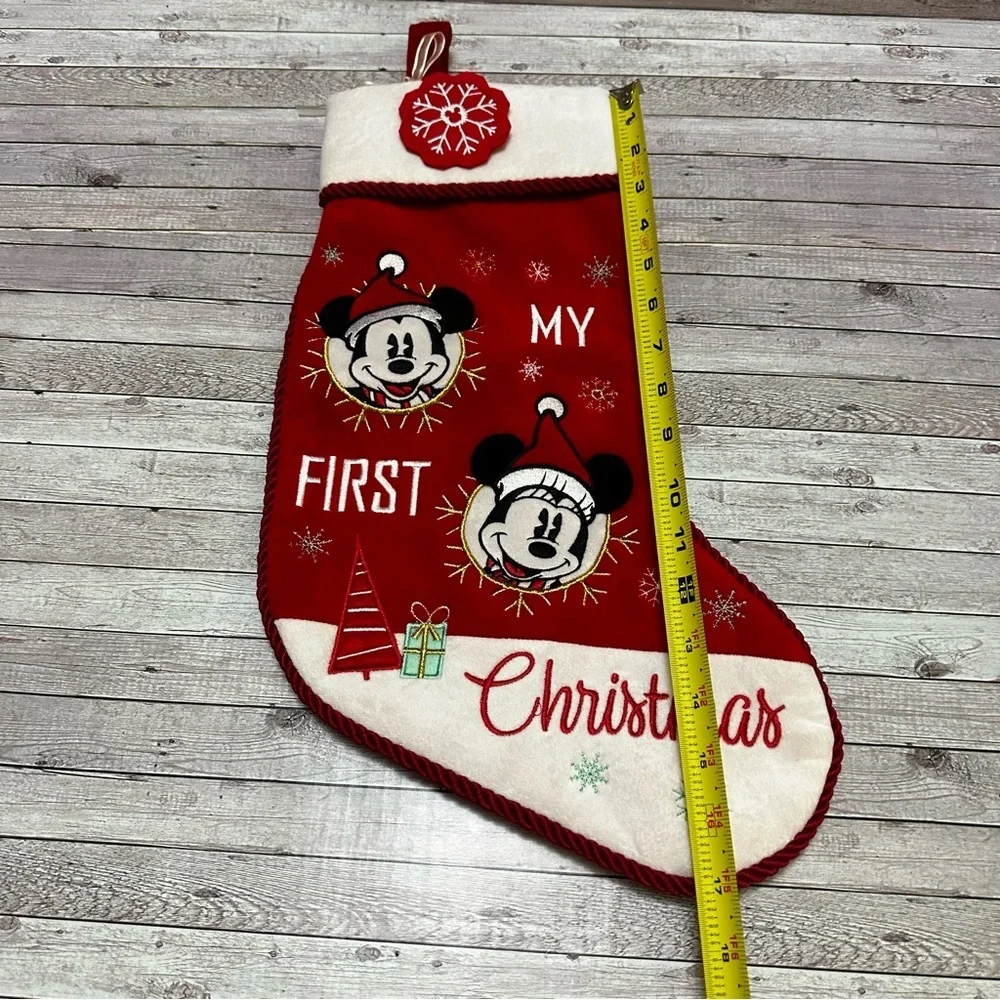 Disney Red and White Mickey Mouse Holiday Stocking